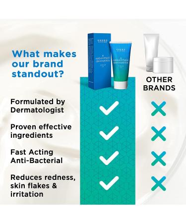 Dermoscribe Seborrheic Dermatitis & Eczema Cream - Fast-Acting Itchy Skin Relief | 2 oz - Buy Online on GoSupps.com