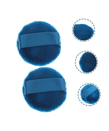 Ipetboom Powder Puff Foundation Set - 4 Pcs Cosmetic Organizer & Blending Puffs - Ideal for Makeup Eyeshadow and Blush - Christmas Stocking Stuffer - 5.5x5.5cm Dark Blue - Buy Online on GoSupps.com