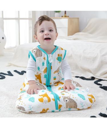 Mosebears Baby Winter Sleeping Bag 2.5 Tog - Green Zoo 18-24 Months | 100% Cotton | For Birth to 24 Months - Buy Online on GoSupps.com
