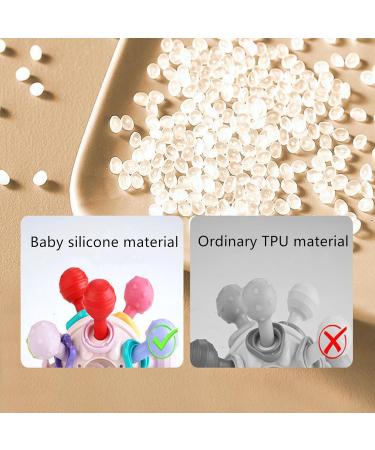 Soft Silicone Baby Biting Toys & Rattles | Sensory Educational Balls for 0-18 Months - Ideal for Young Girls - Buy Online on GoSupps.com