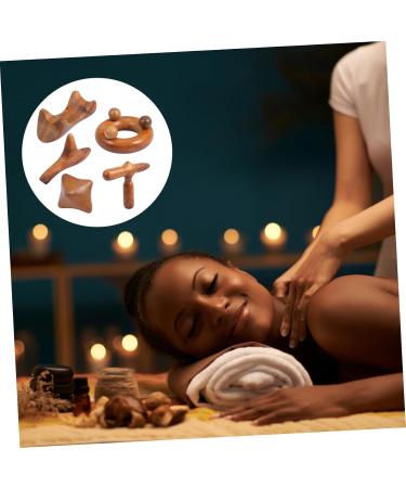 Buy Tovinanna 5-in-1 Wooden Massage Device | Triangle Full Body Massager & Scraping Tools | Foot Neck & Spa Relaxation - Buy Online on GoSupps.com