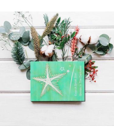 Yosoo Star DIY Nail String Art Kit - 3D Drawing Nails Winding Lines Painting - Green - Home Office Decor - Buy Online on GoSupps.com