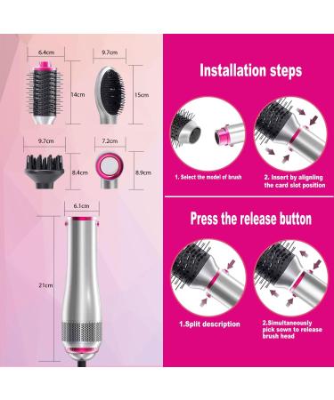 SevePanda 4-in-1 Hair Dryer Brush Set - Ionic Care, Frizz-Free Styling - Gray - Buy Online on GoSupps.com