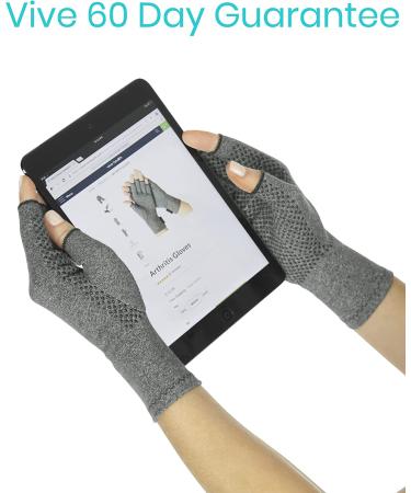 Arthritis Gloves with Grips - Textured Fingerless Compression for Men & Women - Relief for Rheumatoid & Osteoarthritis - Arthritic Joint Pain Relief - Medium Size - Buy Online on GoSupps.com