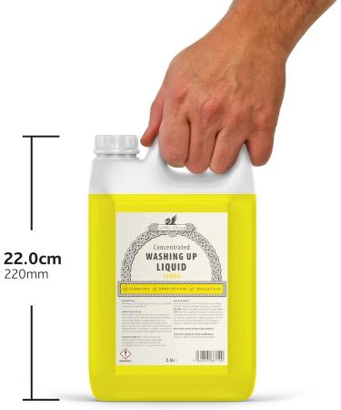 Celtic Clean Lemon Washing Up Liquid 2.5L - Powerful Grease-Cutting Formula - Buy Online on GoSupps.com