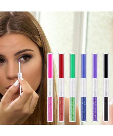 Liquid Eyeliner Colorful Set | 6-Color Matte Liquid Eyeliner Set Colorful Neon Eyeliner Pencil Pigmented Waterproof Smudgeproof Long Lasting Gel Eye Liner Makeup Kit for Women Frifer B - Buy Online on GoSupps.com