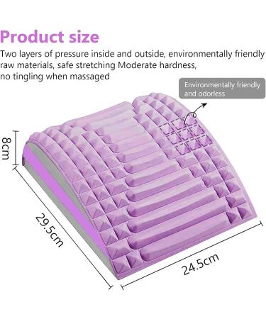 Yushengtai 2-in-1 Neck & Lumbar Spine Stretch Back Pain Relief Stretcher (Purple) | International Shipping - Buy Online on GoSupps.com