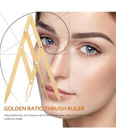 IMIKEYA Pied Coulisse Sourcils Dor Acier Inoxydable 3 Points de Positionnement Outil de Mesure des Sourcils Maquillage Professionnel Microblading Pr cision - Buy Online on GoSupps.com