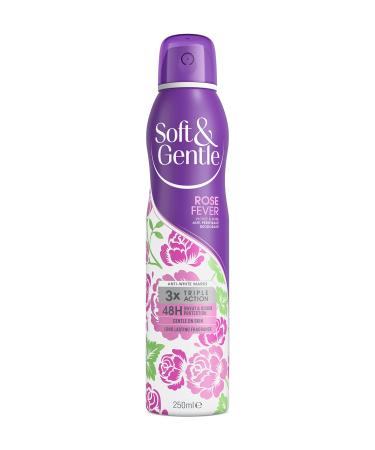 Soft & Gentle Rose Fever Anti-Perspirant Deodorant Spray 250ml Rose Fever 250 ml (Pack of 1) 1