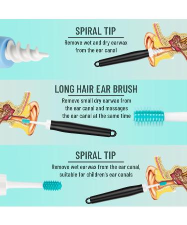 Ear Wax Removal Kit Ear Wax Removal Tool with 3 Different Soft Head Replacement Ear Cleaner Ear Wax Remover with Soft Tip The Best Choice for Removing Earwax - Buy Online on GoSupps.com