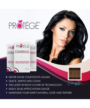 CoverAge Premium Root Touch Up - Instant Temporary Root Concealer for Gray Coverage - Water Resistant Brown Formula - Salon-Worthy Results Without the Hassle - Buy Online on GoSupps.com