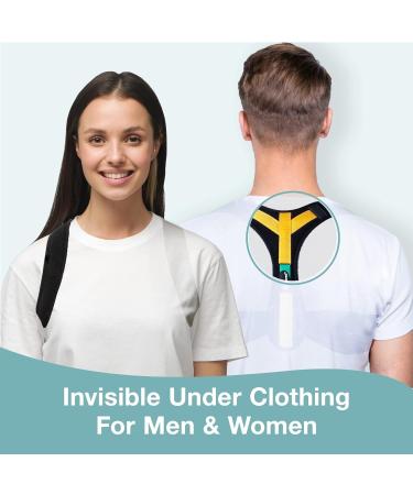 The Restored Back Posture Corrector for Men and Women - Adjustable Posture Brace with Trademarked PostureFIX Y Design - Upper Back Shoulder and Posture Support for a Straight Back 1 Count (Pack of 1) - Buy Online on GoSupps.com