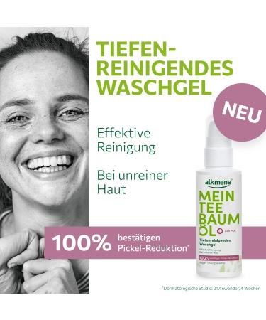 Tea Tree Oil Facial Wash - Vegan Paraben-Free Detox Cleanser for Oily & Sensitive Skin - 150ml Imported from Germany - Buy Online on GoSupps.com