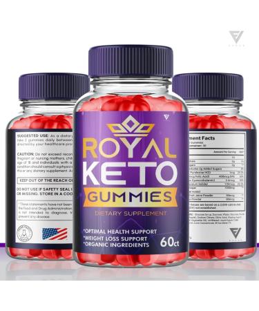 Royal Keto Gummies with Apple Cider Vinegar for Weight Loss - 2 Pack - 120 Gummies - Buy Online on GoSupps.com