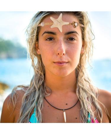 Mussel Pearl Headband | Beach & Mermaid Hair Accessories - Elastic Shell Hair Band - Buy Online on GoSupps.com