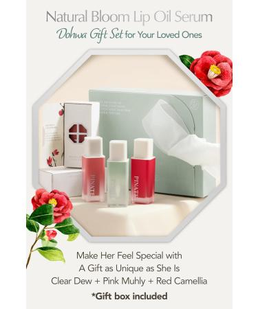 Buy NATURAL LIP OIL Set - Nourishing Glow Lip Care Serum with Camellia Seed Oil | 3-Piece Dohwa Gift Set | International Shipping Available - Buy Online on GoSupps.com