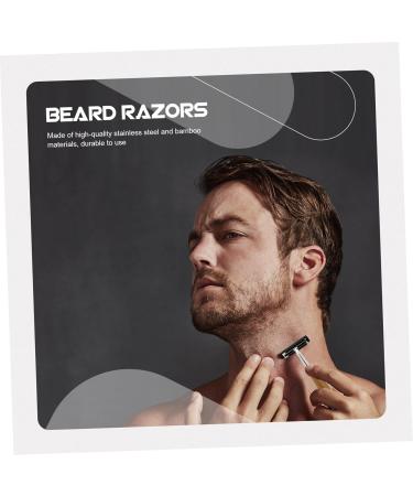 Frcolor 4-Piece Bamboo Handle Safety Razor Set - Eco-Friendly Double Edge Razor for Men - Manual Shaving Tools - Buy Online on GoSupps.com