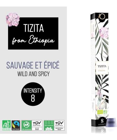  Origeens ORIGEENS Nespresso Compatible Capsules | Organic Coffee Fairtrade Arabica Single Origin Ethiopia (Mocha) TIZITA | 60 Bio - Buy Online on GoSupps.com