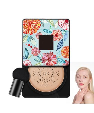 Ushiny Beauty Cream 2024 New Ushiny Mushroom Head Cc Cream Lasuify Mushroom Head Air Cushion Cc Cream Ushiny Cc Makeup Long-Lasting Matte Waterproof Moisturizing Concealer Beauty (Natural)