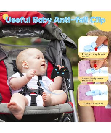 BPA-Free Silicone Baby Teething Toys - Remote Control & Game Controller Teether Set for 0-6 Months with Dummy Chain - Black - Buy Online on GoSupps.com