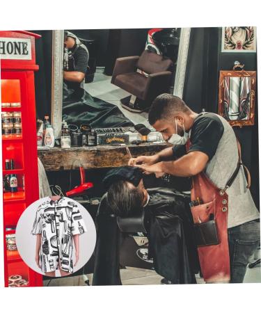 minkissy Hair Cutting Technician in Hairdressing Overalls Salon Work Clothes Barber Mens Jacket Stylist Smock Blazer Jackets for Men Hairdresser Clothing Fiber White Modeling Protector Miss 84x60cm - Buy Online on GoSupps.com