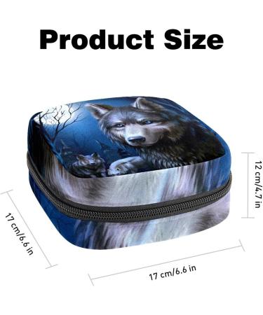 Buy Wolves Portable Sanitary Napkin Storage Bags | Stylish Period Kit for Women & Girls - Feminine Product Pouch - Buy Online on GoSupps.com