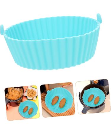 Zerodeko Mat Pot Supply Silicone Kitchen Wear-Resistant Liner Washable Fryer Accessory Liners Convenient Blue 16.5X16.5CM - Buy Online on GoSupps.com