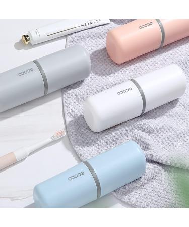 Miejmjia Travel Water Set - Compact Toothbrush Holder & Dental Brush for Camping & Business Trips - White - Buy Online on GoSupps.com