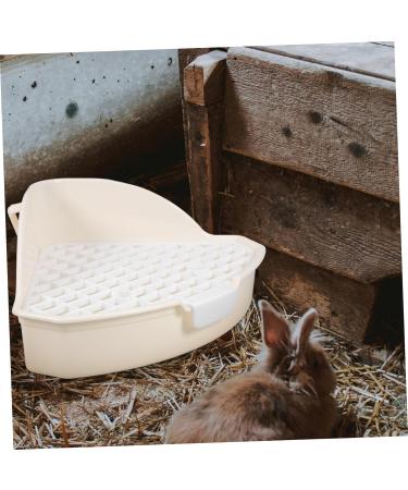 HANABASS Pets Small Animals Toilet Indoor pet Potty abs White cat Toilet 25.00X19.00X10.00CM White - Buy Online on GoSupps.com