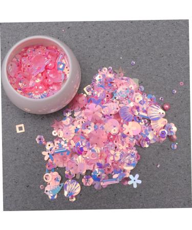 SEWOART 2 Pack Sequin Decals Crafts Sequin Beads Wedding D cor Wedding Table Confetti Applique Clothing Pink Pink 2x1.2x0.1cm - Buy Online on GoSupps.com