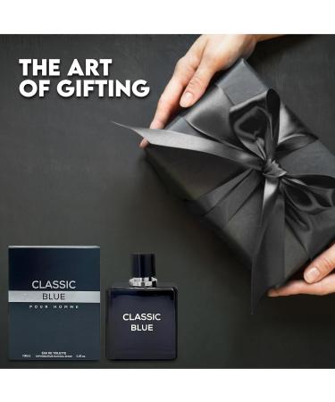 Men's Cologne Classic Blue- Eau De Toilette Spray Perfume Fresh Scent 3.4 Fl Oz Daily Used Classic Blue 3.4 Fl Oz (Pack of 2) - Buy Online on GoSupps.com