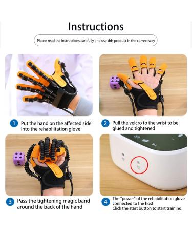 Finger Rehabilitation Gloves Finger Straightening Brace Guard Hand Dysfunction to Independently Carry Out Rehabilitation Training for Hand Dysfunction XL With Left Hand - Buy Online on GoSupps.com