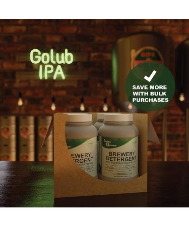 Brewery Detergent 8lb - High Alkaline Multi-Use Cleaner for Growlers - Non-Caustic Soda Powder Wash - Powerful Brewery Cleaning Solution - Buy Online on GoSupps.com