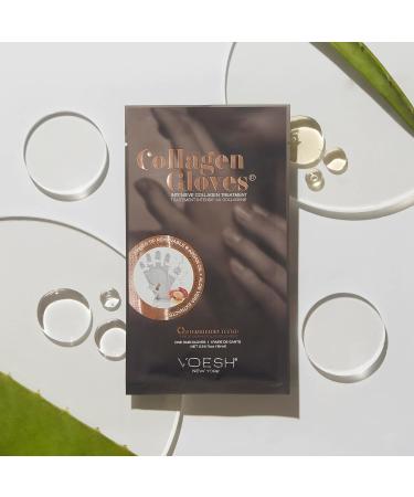 Voesh Collagen Gloves and Socks 4-Pack - Collagen Infused At-Home Spa Body Care - Buy Online on GoSupps.com
