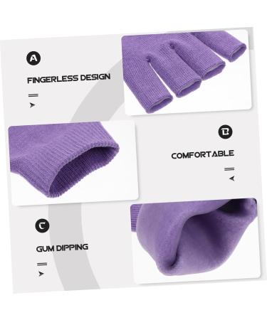 Healeved 1 Pair Gel Moisturizing Gloves Hand Lotions Lotion for Men Retaining Gloves Men Lotion Overnight Moisturizing Gloves Cotton Gloves for Men Dipping Purple Daily Use Miss Hand Gloves 15x11cm - Buy Online on GoSupps.com