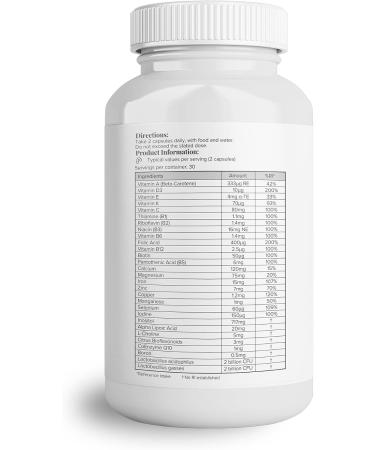 Hey Nutrition Pregnancy Complex Supplement - Vegetarian & Vegan - Folic Acid, Choline, Iodine, SynBalance - Mum & Baby Support - UK Made - Non-GMO - 60 Capsules - Buy Online on GoSupps.com