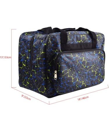 TLBTEK Black Sewing Machine Carrying Case - Durable Canvas Tote Bag with Pockets for Portable Sewing Machine Storage - Buy Online on GoSupps.com