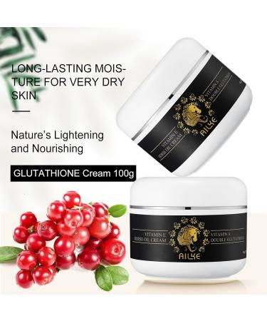 AILKE BOOST LUSTER AILKE Brightening cream for face body hands with glutathione vitamin A intensive moisturizer smooth and soft skin improves dull skin 100 ml pack of 3 3 pieces - Buy Online on GoSupps.com