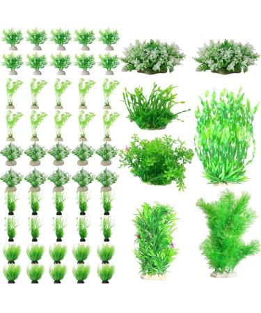 Ctpeng Artificial Fish Tank Plastic Plants Decor Set 57 Pieces 2-30cm - Buy Online on GoSupps.com