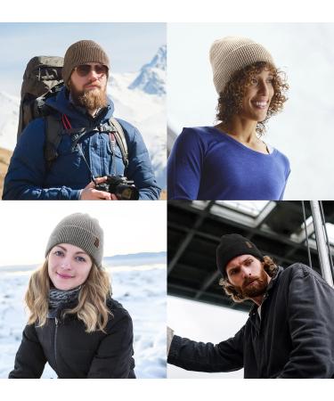 Shop Wmcaps Men's Winter Beanie Hat - Soft Stretchy Knit Cap Warm Unisex Cuffs Perfect Gift in Gray - Buy Online on GoSupps.com