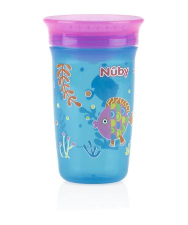 Nuby 1pk No Spill 360 Degree Printed Wonder Cup - Assorted Colors - Buy Online on GoSupps.com