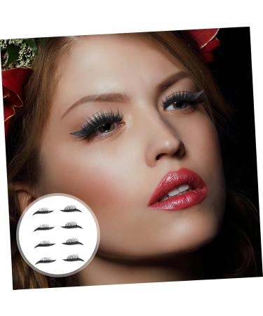 FOMIYES 4 pairs Sticker Eye Adhesive Tools Tape with Decals for Eyelash Glitter Line Waterproof Black - Buy Online on GoSupps.com