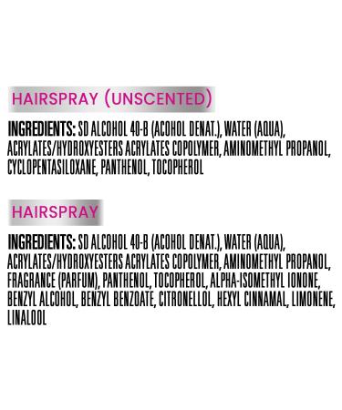 Suave Hairspray Max Hold Bundle Unscented Hairspray + Scented Non-Aerosol Hair Spray 11 Oz Ea (2 Piece Set) - Buy Online on GoSupps.com