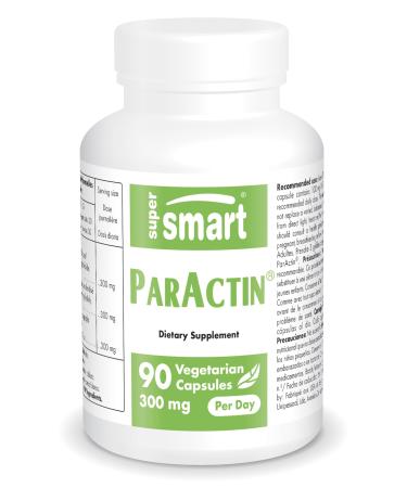 Supersmart - ParActin Supplement 300 mg per Day (Andrographis Paniculata) - Immune System Support - Healthy Inflammatory Response | Non-GMO & Gluten Free - 90 Vegetarian Capsules