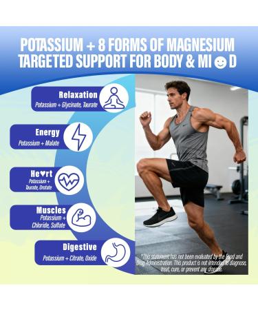 Potassium Gummies 1000mg - Potassium Citrate Supplements for Electrolyte Energy Muscle with Magnesium Complex Coq10 L-Taurine Vitamin B12 D3 - Electrolyte Gummies for Women Men - Vegan 2Pack - Buy Online on GoSupps.com