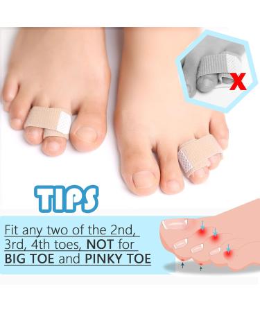 JKcare Broken Toe Wraps 8 Pack - Toe Separator Splint for Toe Pain Relief - Buy Online on GoSupps.com