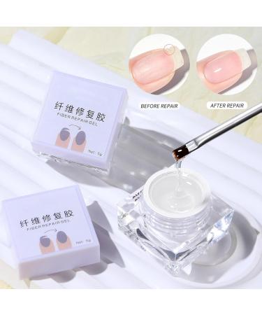 Broken Nail Glue | 5g Phototherapy Nail Gel Nail Strengthener Glue - Nail Extension Gel Glue Healthy Nail Strengthener Cracked Nail Repair Gel for Broken Nails Damaged Nails Huyath - Buy Online on GoSupps.com