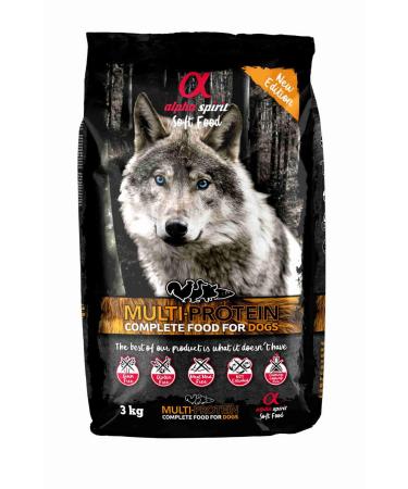 Alpha Spirit 3001203 - Semi-Moist Food, Multiprotein, 3 Kg
