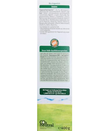 Holle Organic Follow-on Goat Milk 2 - 400g Ideal for Babies 6 Months+ | International Shipping Available - Buy Online on GoSupps.com