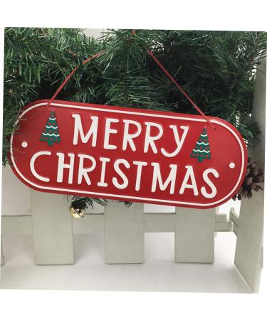ORFOFE Emblems Ornament Christmas Signs Iron Christmas Door Signs Decorations Decorative Items Window - Buy Online on GoSupps.com